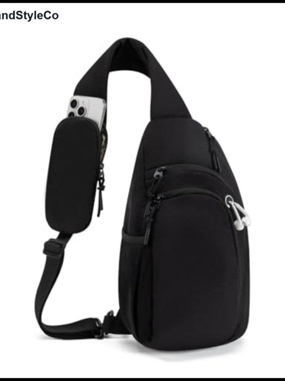 Water-Resistant Nylon Sling Bag Crossbody with RFID Blocking Pocket Padded
